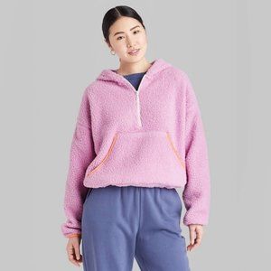 Wild Fable 1/2 Zip Hooded Fleece